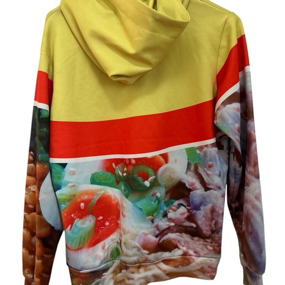 Pizoff Chicken Ramen Soup All Over Print Hoodie Size Small Unisex - Picture 4 of 5